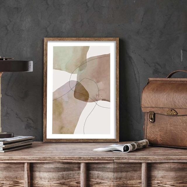 アートポスター A4 チルデザインであか抜け感 チルトーン 和風 和モダン 北欧 ミニマル モダン 絵 AB10914369-6399 送料無料-1