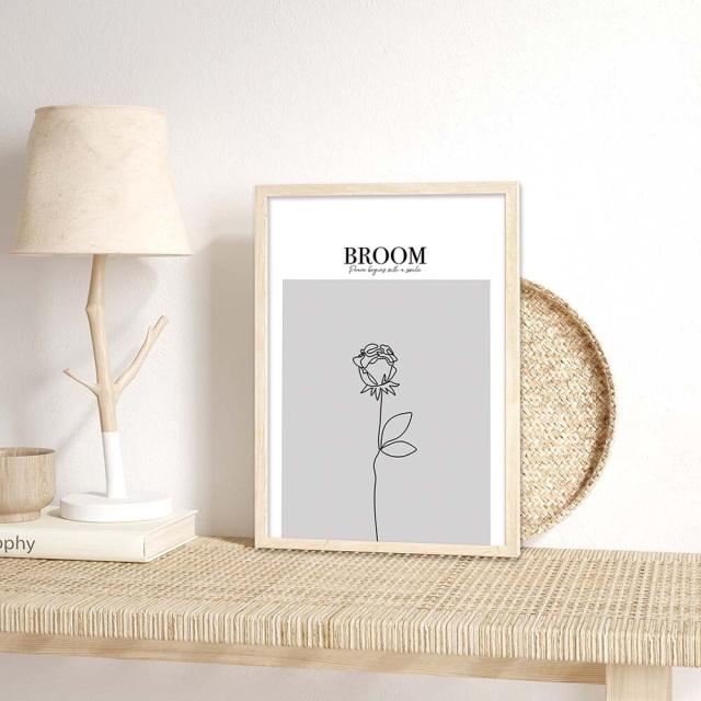 アートポスター A3 余白バランスがおしゃれ BROOMA3 A3 北欧 モダン 絵 ナチュラル ベージュ AB10915036-C0356 送料無料-1