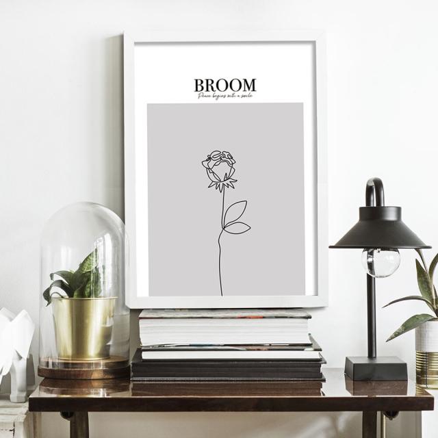 アートポスター A3 余白バランスがおしゃれ BROOMA3 A3 北欧 モダン 絵 ナチュラル ベージュ AB10915036-C0356 送料無料-2