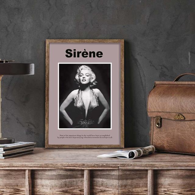 アートポスター A4 サロン アパレル系内装 カウンター装飾に Fashion Icon女性 おしゃれ モード AB10908505-6403 送料無料-1