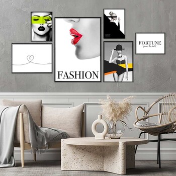 アートポスター A4 サロン アパレル系内装 カウンター装飾に Fashion Iconフォーチュン 送料無料-10