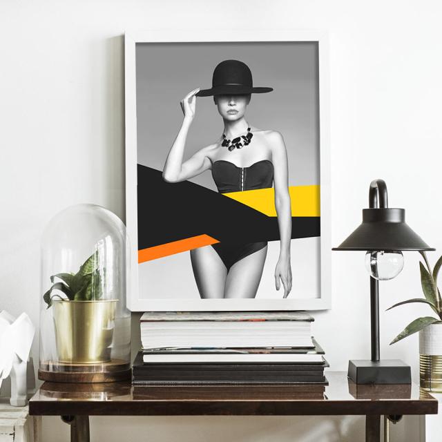 アートポスター A4 サロン アパレル系内装 カウンター装飾に Fashion Icon女性 モード モダン 送料無料-2