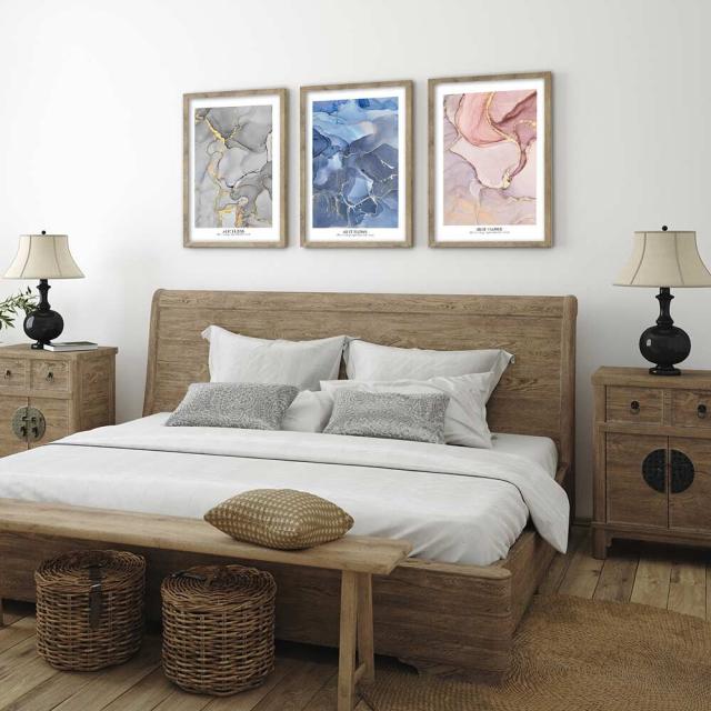 アートポスター A4 余白バランスが良い感じ As it flowsA4 A3 北欧 モダン 絵 ナチュラル 大理石 GRAY 送料無料-12