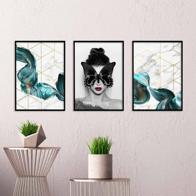 アートポスター A4 クリエイティブテイスト miim ポスター 幾何学 模様 近未来感モダン 絵 グラフィック AB10915065-6411 送料無料-11