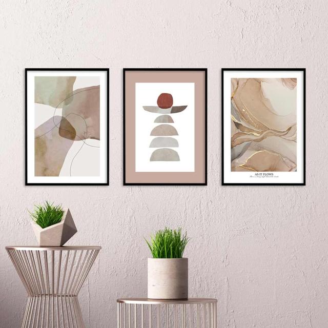 アートポスター A4 余白のバランスが良い感じ チルカラー グレイッシュ 北欧風 和風 和モダン 絵 イラスト AB10914717-6416 送料無料-10