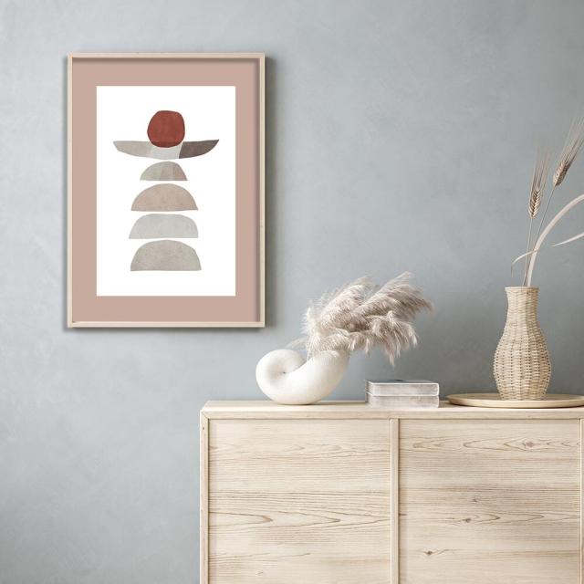 アートポスター A4 余白のバランスが良い感じ チルカラー グレイッシュ 北欧風 和風 和モダン 絵 イラスト AB10914717-6416 送料無料-3