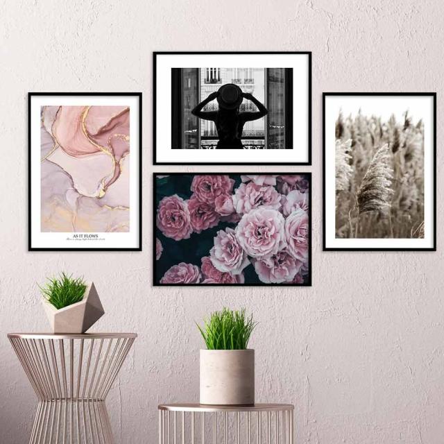 アートポスター A3 余白バランスがおしゃれA3 A3 北欧 モダン 絵 ナチュラル ベージュ パンパスグラス 送料無料-11