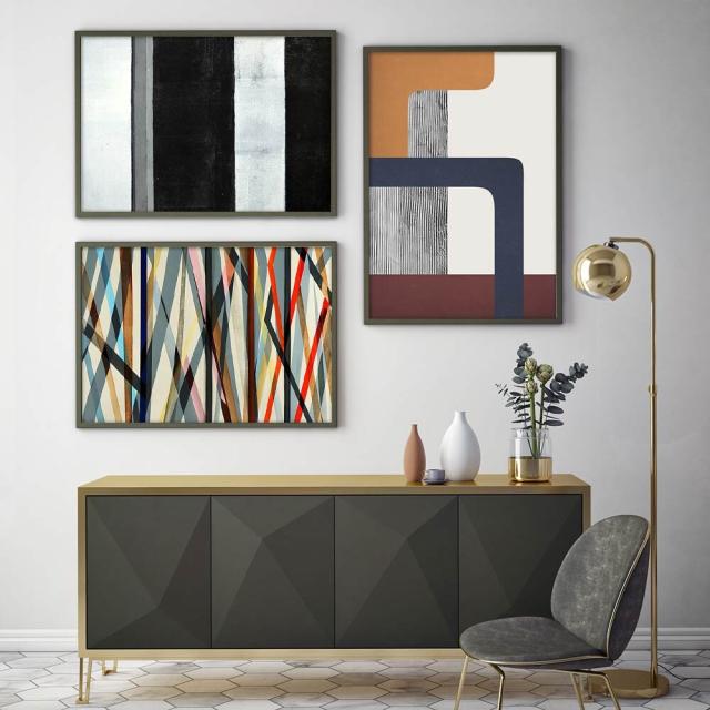 アートポスター A3 ちょっぴり上級者向けデザイン アースカラー北欧 アブストラクト 絵 イラスト 送料無料-12