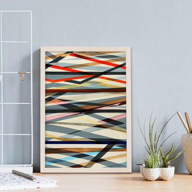 アートポスター A3 ちょっぴり上級者向けデザイン アースカラー北欧 アブストラクト 絵 イラスト 送料無料-3