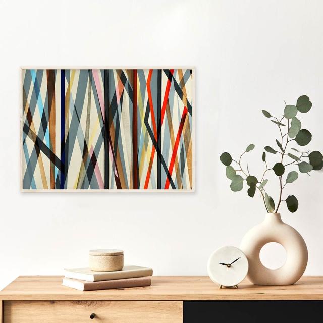 アートポスター A3 ちょっぴり上級者向けデザイン アースカラー北欧 アブストラクト 絵 イラスト 送料無料-4