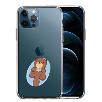 iPhone12Pro ケース クリア ラッコ スマホケース 側面ソフト 背面ハード ハイブリッド  送料無料-0