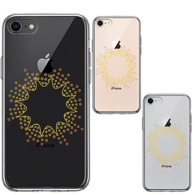 iPhone8 ケース クリア キラキラ スマホケース 側面ソフト 背面ハード ハイブリッド  送料無料-1