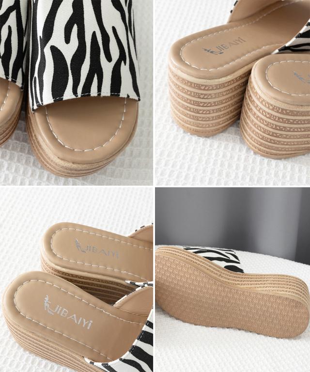 厚底サンダル ウエッジソールサンダル美脚 送料無料 即日発送-3