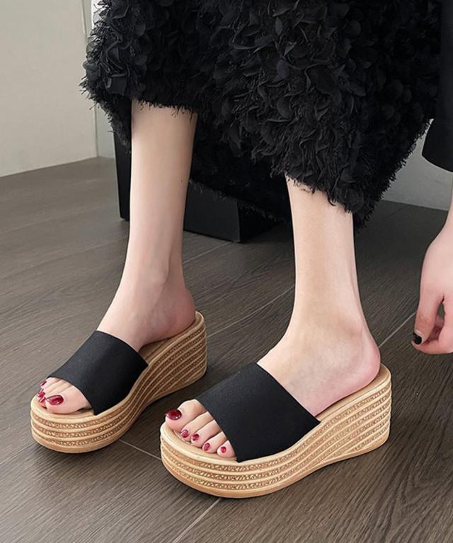 厚底サンダル ウエッジソールサンダル美脚 送料無料 即日発送-4