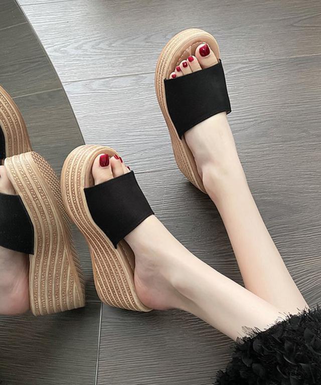 厚底サンダル ウエッジソールサンダル美脚 送料無料 即日発送-5