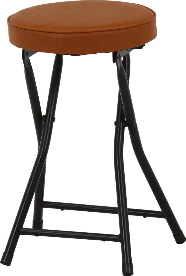 折りたたみスツール PU 4脚セット 送料無料-1