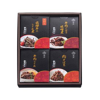 岐阜 創業明治10年 鵜舞屋 飛騨牛しぐれ煮詰合せ 4種 送料無料-1