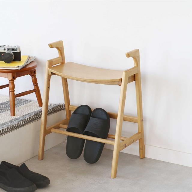 木製アーム付きベンチ　ILC 3734 Arm Bench crest 送料無料 即日発送-1