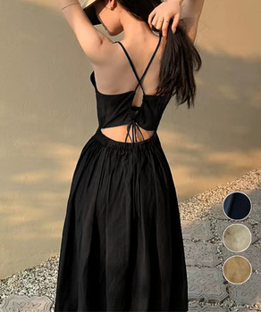 セクシーキャミワンピース ホルターネック 送料無料 即日発送-0