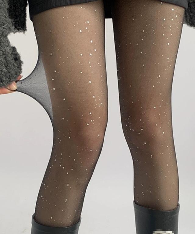 レディース メタリックラメストッキング 送料無料 即日発送-4