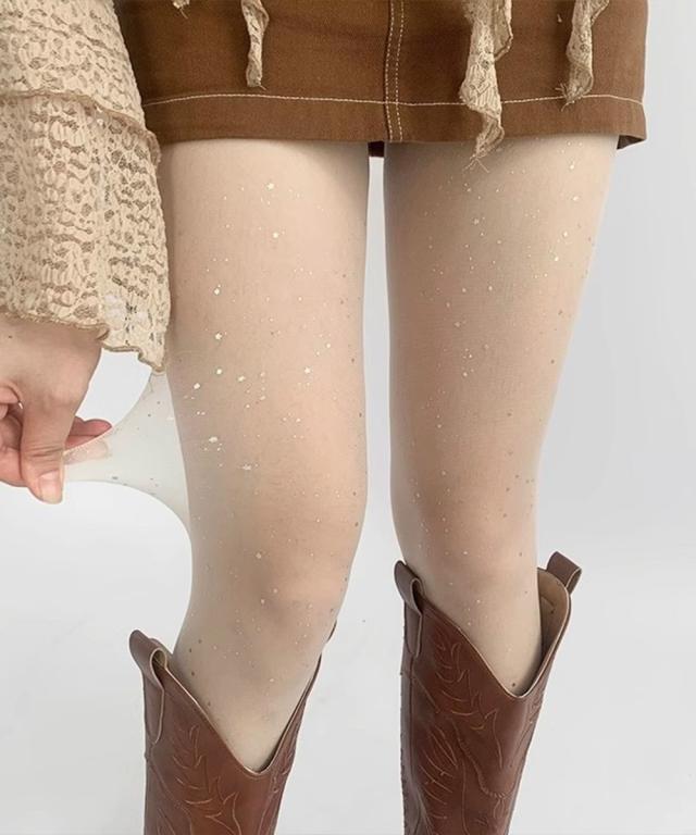 レディース メタリックラメストッキング 送料無料 即日発送-6