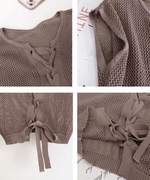 透かし編みトップス サマーニット 重ね着 SK21198759-7972 送料無料 即日発送-9