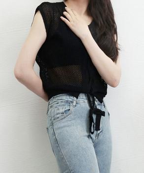 透かし編みトップス サマーニット 重ね着 SK21198759-7972 送料無料 即日発送-2