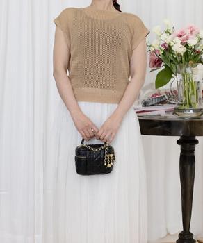 透かし編みトップス サマーニット 重ね着 SK21198759-7972 送料無料 即日発送-4