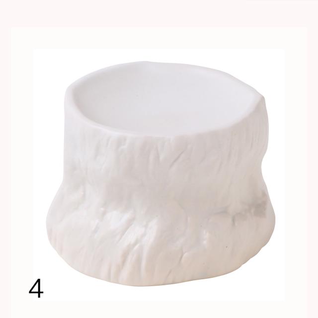 和食器 岩石 古樹 マンガンゴールド シルバー トルコブルー 白マット 陶器 高台 美濃焼 送料無料-3