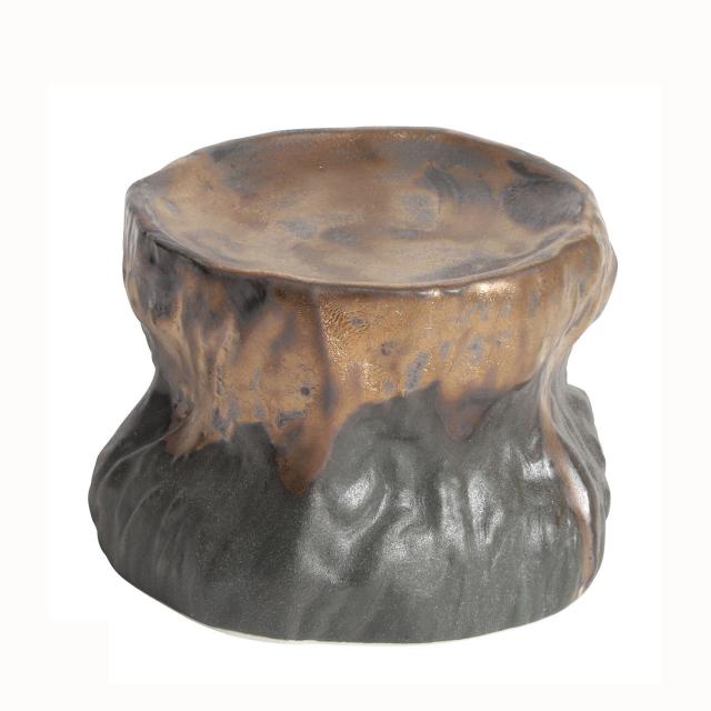 和食器 岩石 古樹 マンガンゴールド シルバー トルコブルー 白マット 陶器 高台 美濃焼 送料無料-4