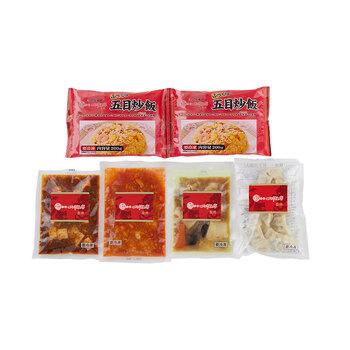 東京 赤坂四川飯店 監修 本格中華5種セット 乾焼蝦仁 麻婆豆腐 餃子 五目炒飯 八宝菜 送料無料-1