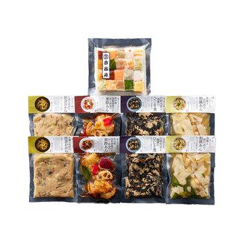 梅の花 なみはや寿司と4種の和惣菜セット おから煮×2 ひじき煮×2 和風あん×2 黒酢あん×2 送料無料-1