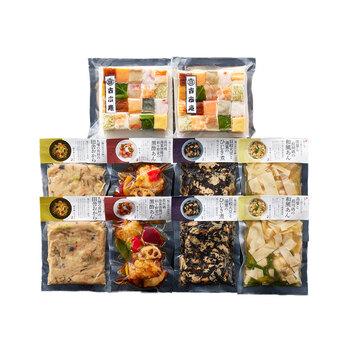 梅の花 なみはや寿司と4種の和惣菜セット 寿司×2 おから煮×2 ひじき煮×2 和風あん×2 黒酢あん×2 送料無料-1