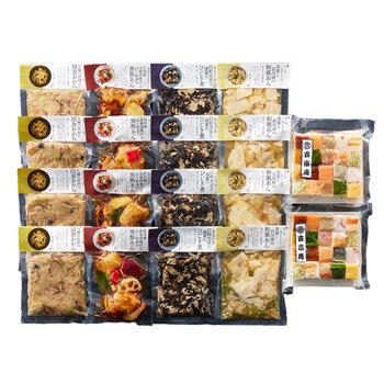 梅の花 なみはや寿司と4種の和惣菜セット 寿司×2 おから煮×4 ひじき煮×4 和風あん×4 黒酢あん×4 送料無料-1