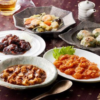 菰田欣也 監修 本格中華5種セット エビチリソース 八宝菜 酢豚 麻婆豆腐 エビニラまんじゅう 送料無料-3