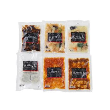 菰田欣也 監修 本格中華6種セット エビチリソース 八宝菜 酢豚 麻婆豆腐 エビニラまんじゅう XO醤炒め 送料無料-1