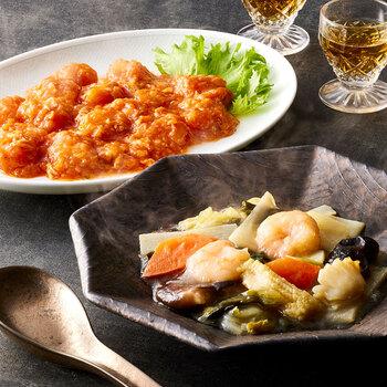 菰田欣也 監修 本格中華2種セット エビチリソース×2 八宝菜×3 送料無料-6