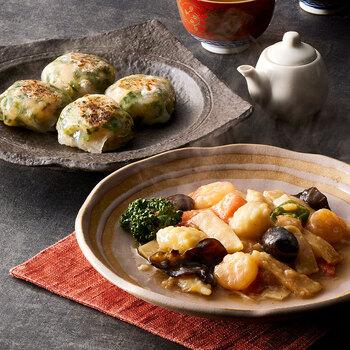 菰田欣也 監修 本格中華2種セット XO醤炒め×2 エビニラまんじゅう×3 送料無料-3