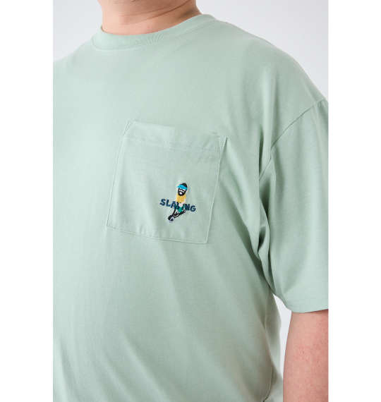 大きいサイズ BEAUMERE T C天竺ポケット付刺繍半袖Tシャツ 3L 4L 5L 6L 8L MC845771-68279 ラッピング可 送料無料 即日発送-4