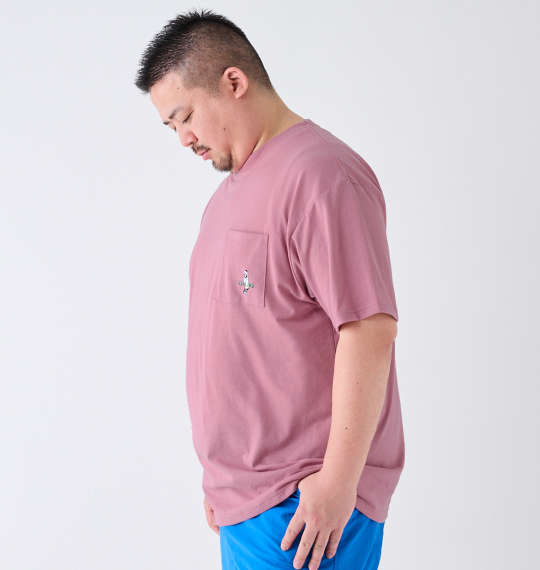 大きいサイズ BEAUMERE T C天竺ポケット付刺繍半袖Tシャツ 3L 4L 5L 6L 8L MC845773-68281 ラッピング可 送料無料 即日発送-3