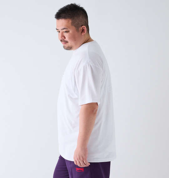 大きいサイズ BEAUMERE T C天竺光沢ラバープリント半袖Tシャツ 3L 4L 5L 6L 8L MC845751-68285 ラッピング可 送料無料 即日発送-3