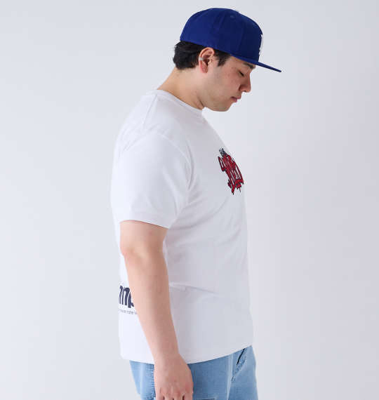 大きいサイズ BEAUMERE T C天竺ワッペン刺繍半袖Tシャツ 3L 4L 5L 6L 8L MC845741-68288 ラッピング可 送料無料 即日発送-2