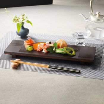 和食器 木曽杉 市松盛器 長角 クリアー 日本製 送料無料-2