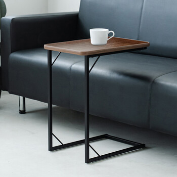 スクエアサイドテーブル ラテ ナイトテーブル スリム 軽量 四角 ソファサイド 木製 送料無料-7