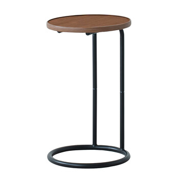 ラウンドサイドテーブル ラテ ナイトテーブル スリム 軽量 丸型 ソファサイド 木製 送料無料-1