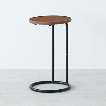 ラウンドサイドテーブル ラテ ナイトテーブル スリム 軽量 丸型 ソファサイド 木製 送料無料-3