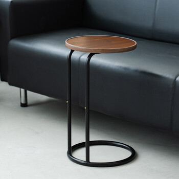 ラウンドサイドテーブル ラテ ナイトテーブル スリム 軽量 丸型 ソファサイド 木製 送料無料-7