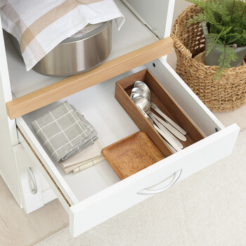 キッチンカウンター サージュ WH×NA 45幅 不二貿易 送料無料-7