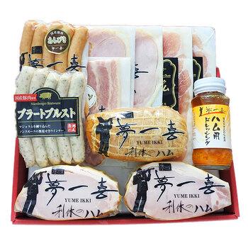 大阪 夢一喜 熟成ハム ウインナー詰合せ 7種 送料無料-1