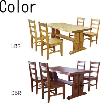 重厚なダイニング5点幅150cm 送料無料-4